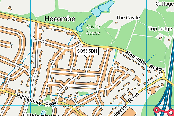 SO53 5DH map - OS VectorMap District (Ordnance Survey)