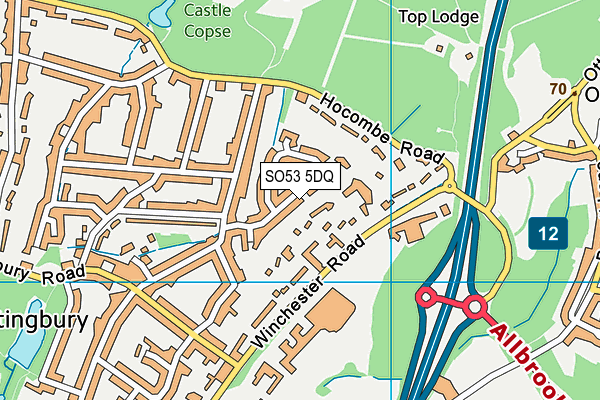 SO53 5DQ map - OS VectorMap District (Ordnance Survey)