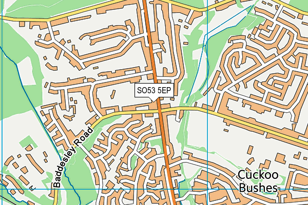 SO53 5EP map - OS VectorMap District (Ordnance Survey)