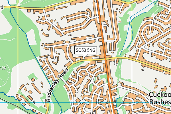 SO53 5NG map - OS VectorMap District (Ordnance Survey)