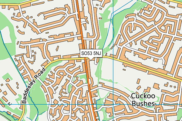 SO53 5NJ map - OS VectorMap District (Ordnance Survey)