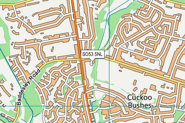 SO53 5NL map - OS VectorMap District (Ordnance Survey)