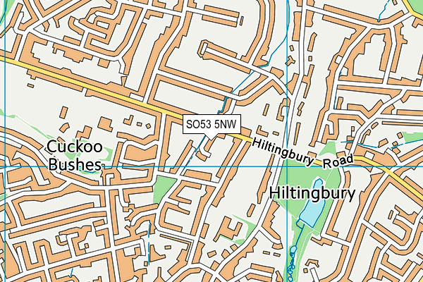 SO53 5NW map - OS VectorMap District (Ordnance Survey)