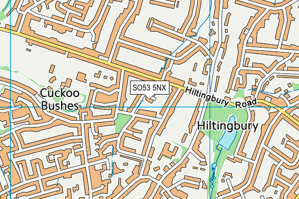 SO53 5NX map - OS VectorMap District (Ordnance Survey)