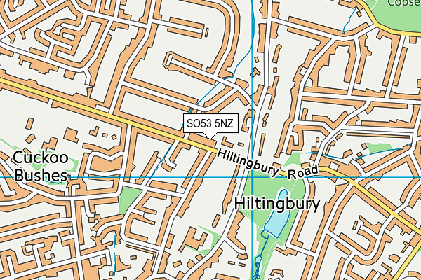 SO53 5NZ map - OS VectorMap District (Ordnance Survey)