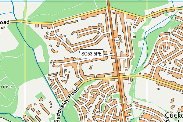 SO53 5PE map - OS VectorMap District (Ordnance Survey)