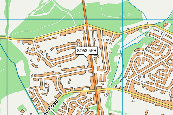 SO53 5PH map - OS VectorMap District (Ordnance Survey)