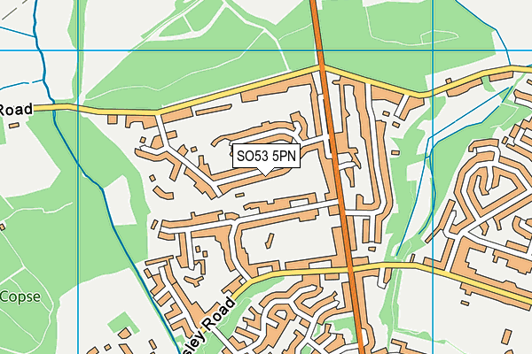 SO53 5PN map - OS VectorMap District (Ordnance Survey)