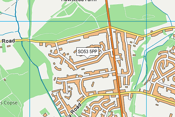 SO53 5PP map - OS VectorMap District (Ordnance Survey)