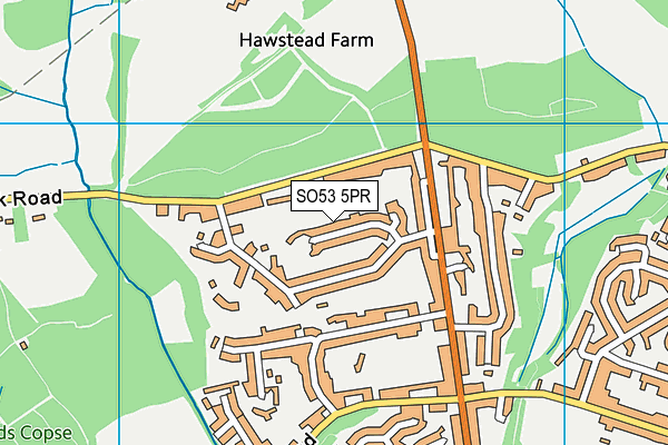 SO53 5PR map - OS VectorMap District (Ordnance Survey)