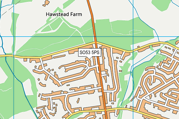 SO53 5PS map - OS VectorMap District (Ordnance Survey)