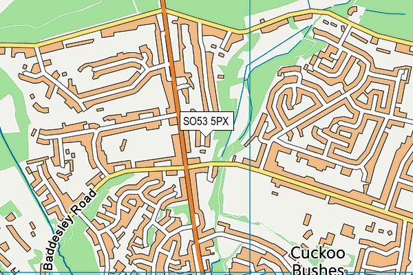 SO53 5PX map - OS VectorMap District (Ordnance Survey)