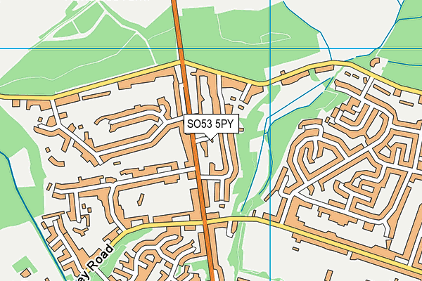 SO53 5PY map - OS VectorMap District (Ordnance Survey)