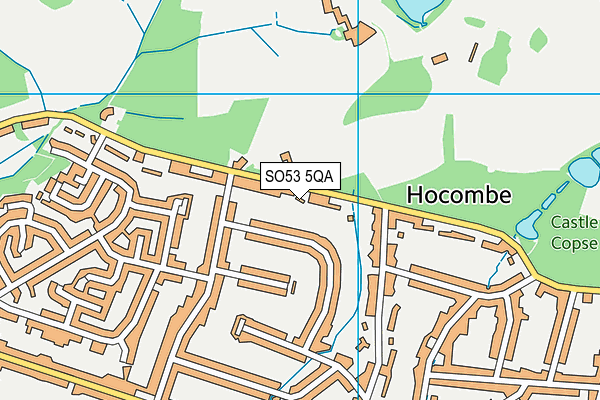 SO53 5QA map - OS VectorMap District (Ordnance Survey)