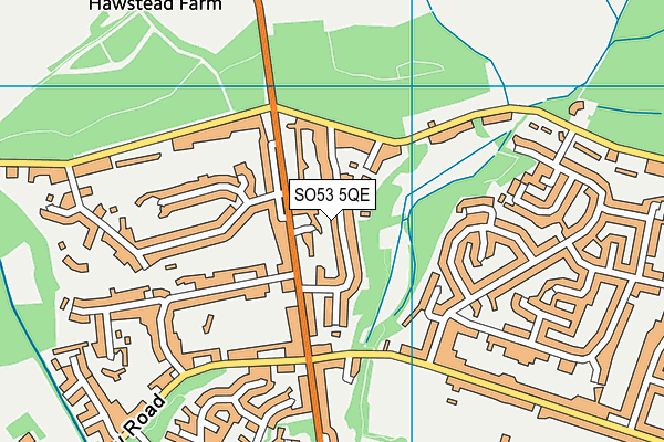 SO53 5QE map - OS VectorMap District (Ordnance Survey)