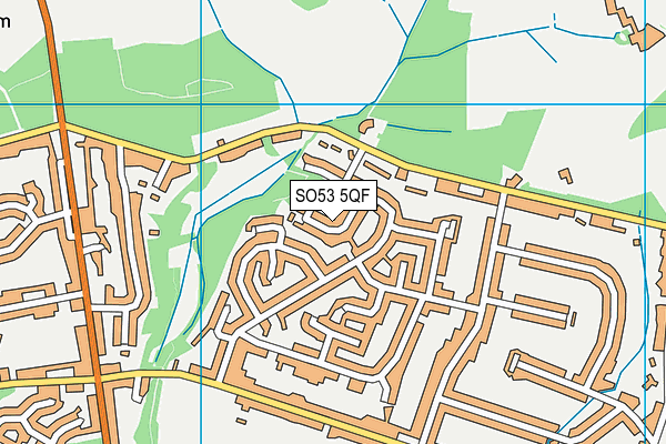 SO53 5QF map - OS VectorMap District (Ordnance Survey)