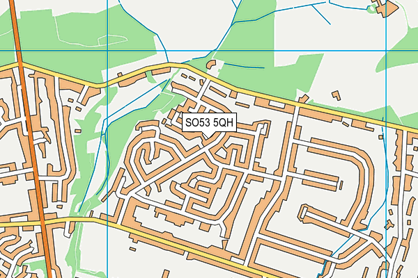 SO53 5QH map - OS VectorMap District (Ordnance Survey)