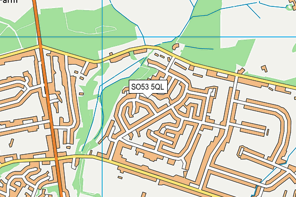 SO53 5QL map - OS VectorMap District (Ordnance Survey)