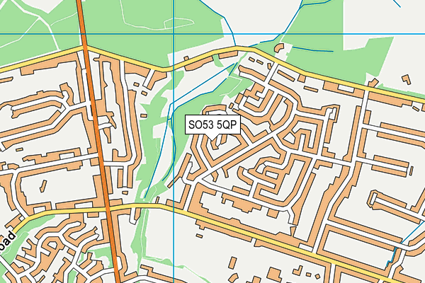 SO53 5QP map - OS VectorMap District (Ordnance Survey)