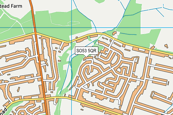 SO53 5QR map - OS VectorMap District (Ordnance Survey)