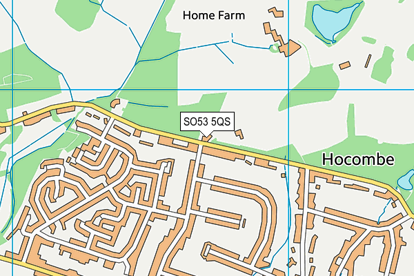 SO53 5QS map - OS VectorMap District (Ordnance Survey)