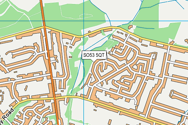 SO53 5QT map - OS VectorMap District (Ordnance Survey)