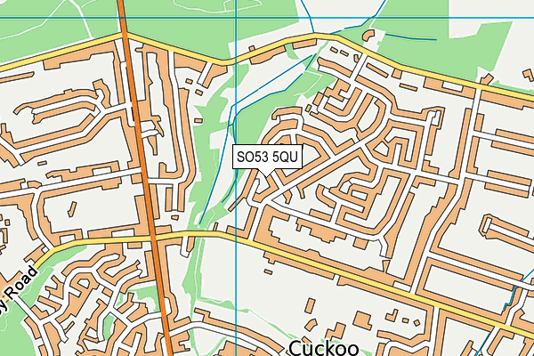SO53 5QU map - OS VectorMap District (Ordnance Survey)