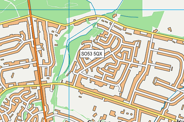 SO53 5QX map - OS VectorMap District (Ordnance Survey)