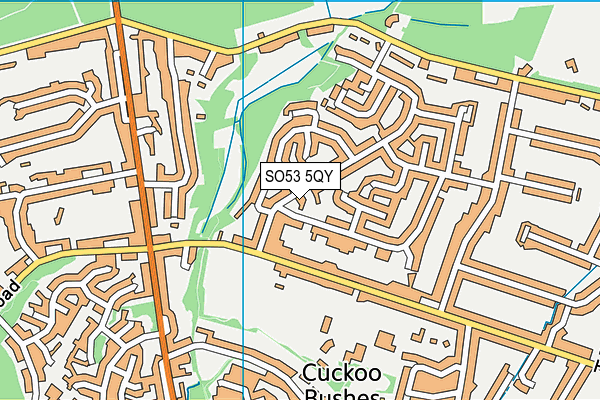 SO53 5QY map - OS VectorMap District (Ordnance Survey)