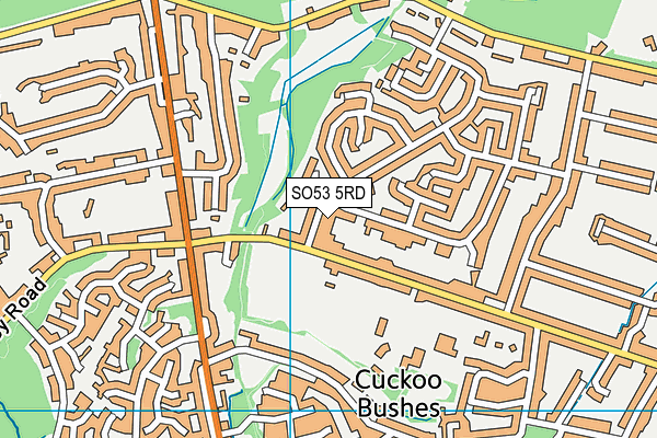 SO53 5RD map - OS VectorMap District (Ordnance Survey)