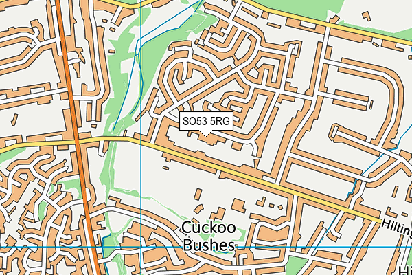 SO53 5RG map - OS VectorMap District (Ordnance Survey)