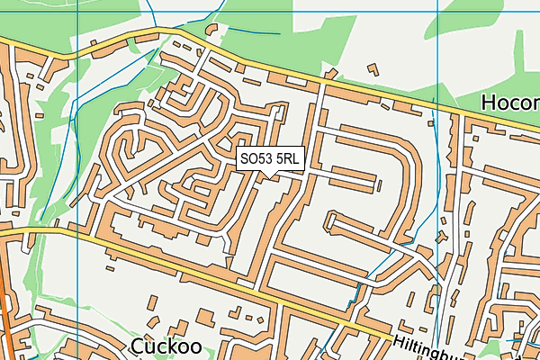 SO53 5RL map - OS VectorMap District (Ordnance Survey)