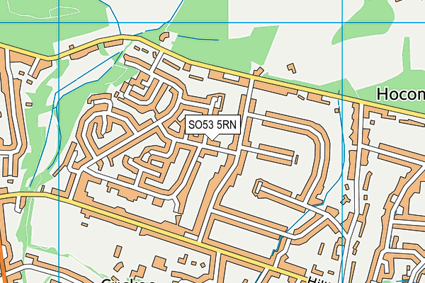 SO53 5RN map - OS VectorMap District (Ordnance Survey)