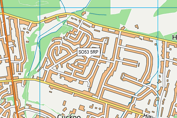 SO53 5RP map - OS VectorMap District (Ordnance Survey)