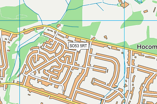 SO53 5RT map - OS VectorMap District (Ordnance Survey)