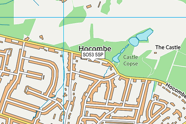 SO53 5SP map - OS VectorMap District (Ordnance Survey)