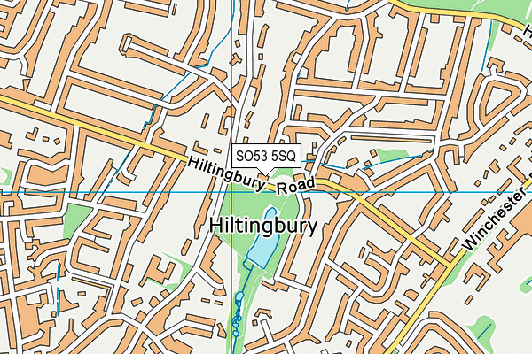 SO53 5SQ map - OS VectorMap District (Ordnance Survey)