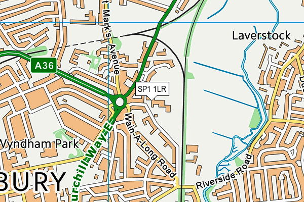 Chafyn Grove School map (SP1 1LR) - OS VectorMap District (Ordnance Survey)