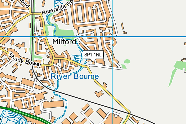 SP1 1NL map - OS VectorMap District (Ordnance Survey)