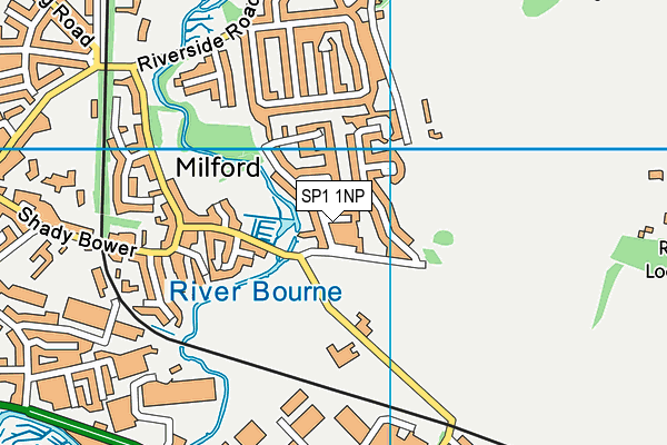 SP1 1NP map - OS VectorMap District (Ordnance Survey)