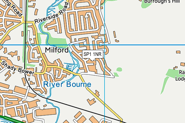 SP1 1NR map - OS VectorMap District (Ordnance Survey)