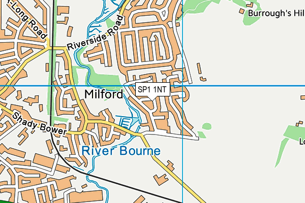 SP1 1NT map - OS VectorMap District (Ordnance Survey)