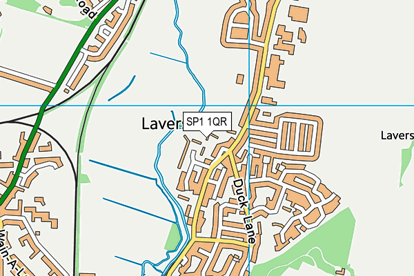 SP1 1QR map - OS VectorMap District (Ordnance Survey)