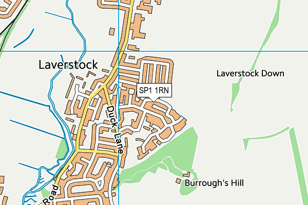 SP1 1RN map - OS VectorMap District (Ordnance Survey)