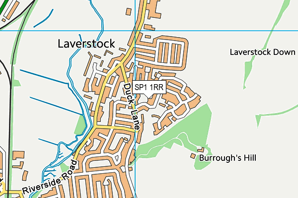 SP1 1RR map - OS VectorMap District (Ordnance Survey)