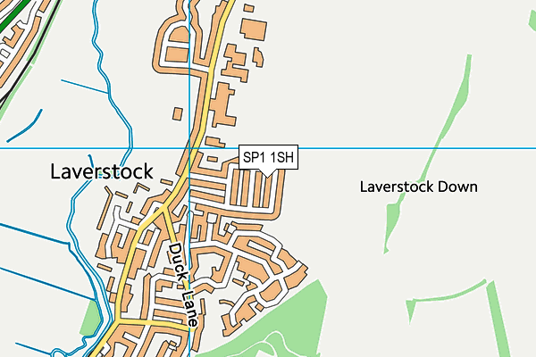 SP1 1SH map - OS VectorMap District (Ordnance Survey)