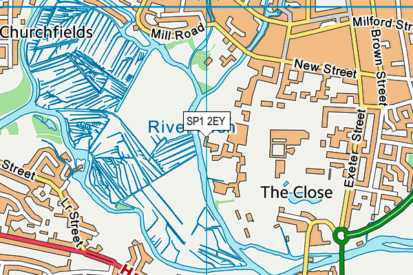 SP1 2EY map - OS VectorMap District (Ordnance Survey)