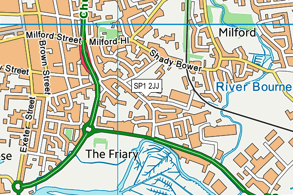 Salisbury Sixth Form College map (SP1 2JJ) - OS VectorMap District (Ordnance Survey)