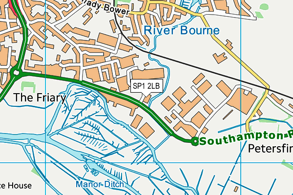 Puregym (Salisbury) map (SP1 2LB) - OS VectorMap District (Ordnance Survey)