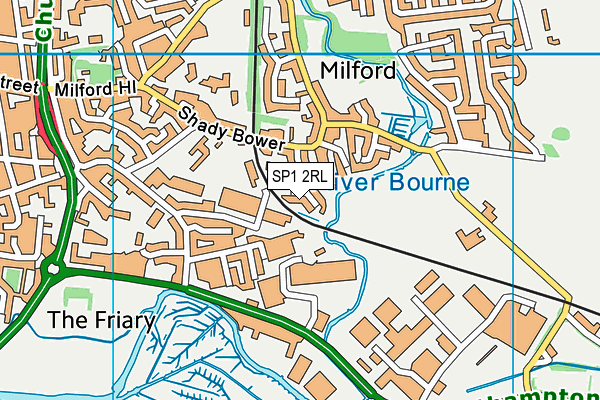 SP1 2RL map - OS VectorMap District (Ordnance Survey)